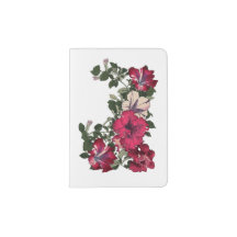 Maroon and Pink Ruffled Petunias