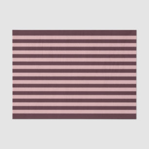 Maroon and Pink Stripes Tissue Paper