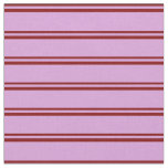 [ Thumbnail: Maroon and Plum Colored Stripes Pattern Fabric ]