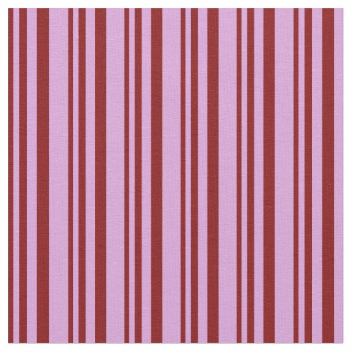 Maroon and Plum Lines/Stripes Pattern Fabric