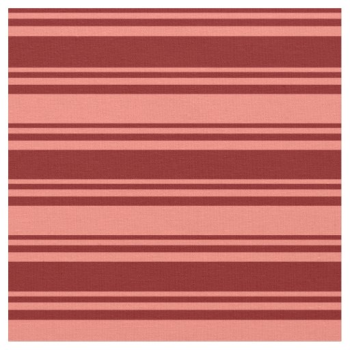 Maroon and Salmon Lines/Stripes Pattern Fabric