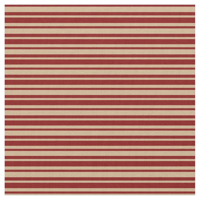 Maroon and Tan Colored Pattern Fabric (Close Up)