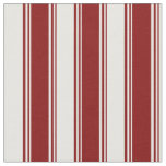 Maroon and White Stripes Fabric