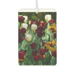 Maroon and Yellow Tulips Colorful Floral Air Freshener