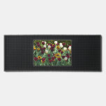 Maroon and Yellow Tulips Colorful Floral Bar Mat