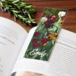 Maroon and Yellow Tulips Colorful Floral Bookmarks