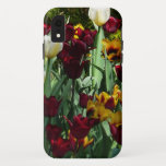 Maroon and Yellow Tulips Colorful Floral iPhone XR Case