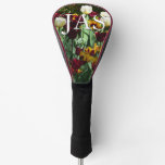 Maroon and Yellow Tulips Colorful Floral Golf Head Cover