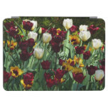 Maroon and Yellow Tulips Colorful Floral iPad Air Cover