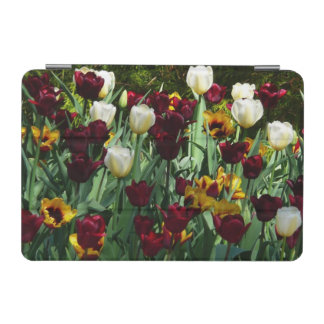 Maroon and Yellow Tulips Colorful Floral iPad Mini Cover