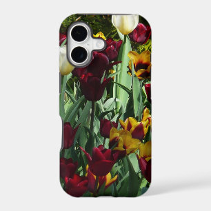 Maroon and Yellow Tulips Colorful Floral iPhone 17 Case