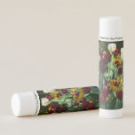 Maroon and Yellow Tulips Colorful Floral Lip Balm