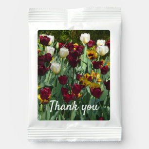 Maroon and Yellow Tulips Colorful Floral Margarita Drink Mix