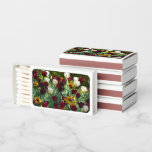 Maroon and Yellow Tulips Colorful Floral Matchboxes