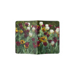 Maroon and Yellow Tulips Colorful Floral Passport Holder