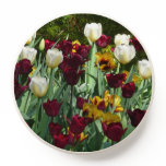 Maroon and Yellow Tulips Colorful Floral PopSocket
