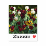 Maroon and Yellow Tulips Colorful Floral Sticker