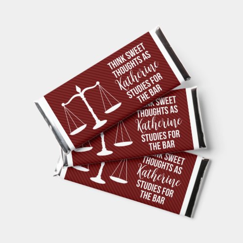 Maroon Bar Exam Law School Candy Wrappers