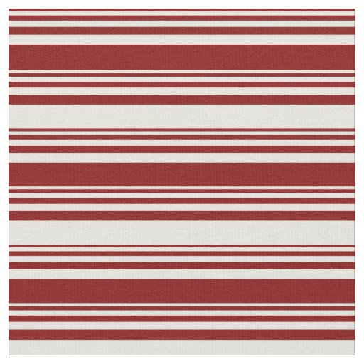 Maroon & Beige Lined/Striped Pattern Fabric