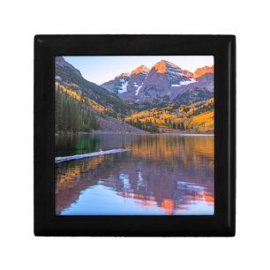 Maroon Bells Alpen Glow Keepsake Box