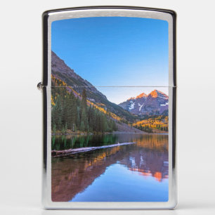 Maroon Bells Alpen Glow Zippo Lighter