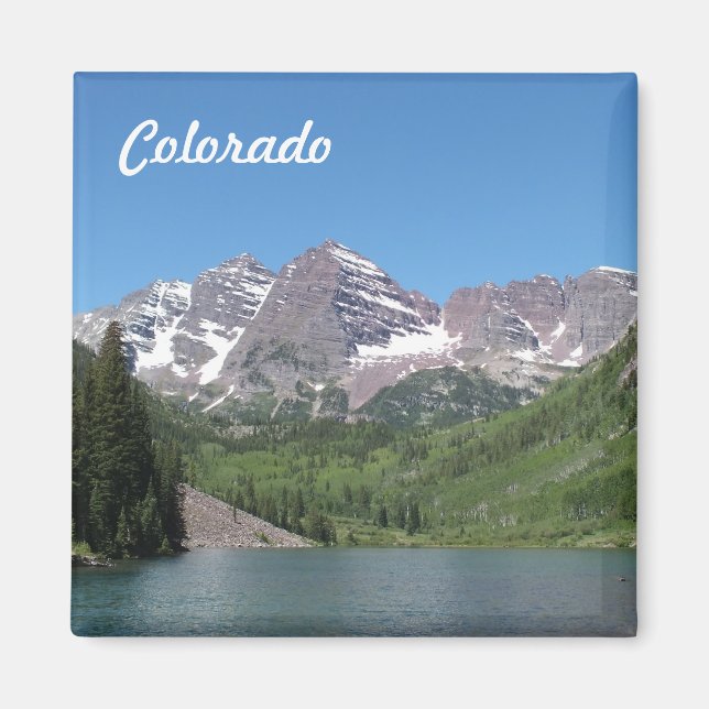 Maroon Bells Aspen Colorado Photo Magnet (Front)