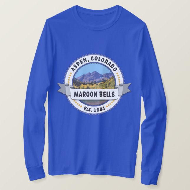 Maroon Bells Aspen T-Shirt (Design Front)