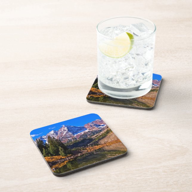 Maroon Bells Beverage Coaster (Right Side)