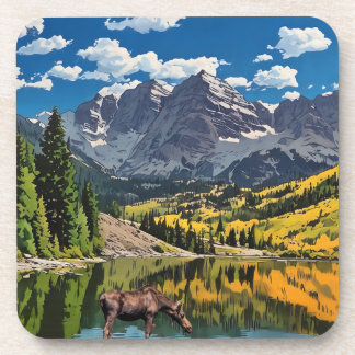 Maroon Bells Beverage Coaster