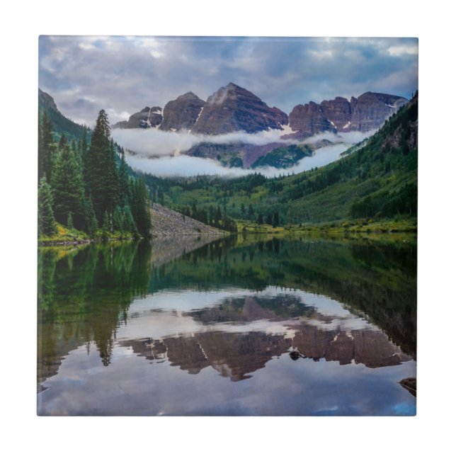 Maroon Bells Ceramic Tile (Front)