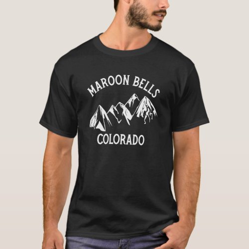 Maroon Bells Colorado Rocky Mountains T_Shirt