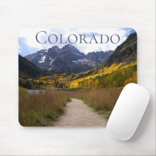 Maroon Bells Colorado Travel Mouse Pad