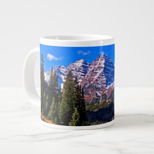Maroon Bells Giant Coffee Mug (Front Left)