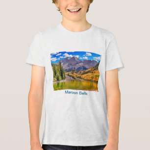 Maroon Bells in Aspen, Colorado Tri-Blend Shirt