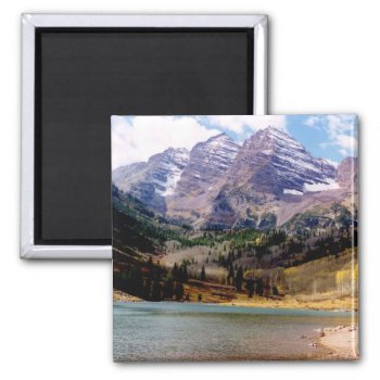 Maroon Bells In Autumn Magnet by bluerabbit at Zazzle