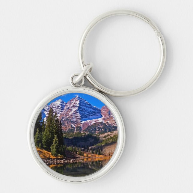 Maroon Bells Keychain (Front)