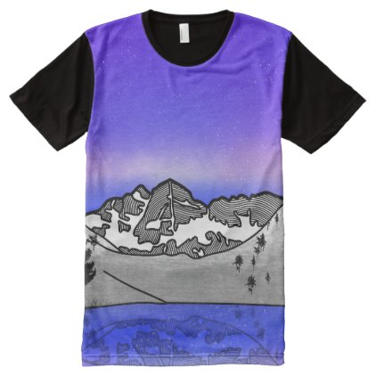 Maroon Bells landscape All-Over-Print Shirt