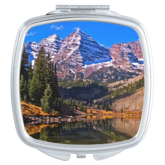 Maroon Bells Mirror For Makeup (Front)