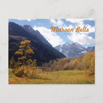 Maroon Bells Postcard by bluerabbit at Zazzle