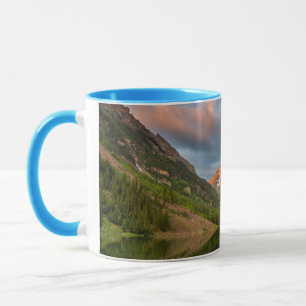 Maroon Bells Reflect Into Calm Maroon Lake 2 Mug