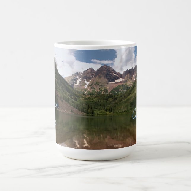 Maroon Bells Souvenir Photo Template Mug (Center)