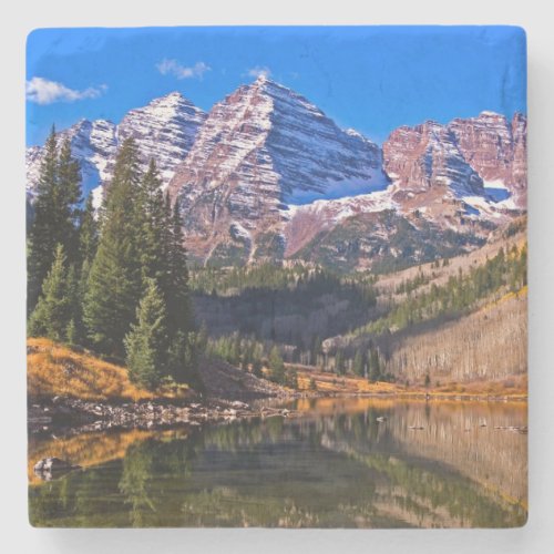 Maroon Bells Stone Coaster