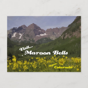 Maroon Bells Sunflowers - postcard
