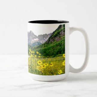 Maroon Bells Two-Tone Coffee Mug