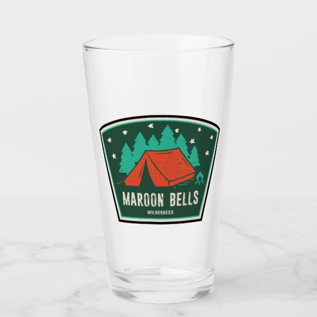 Maroon Bells Wilderness Camping Glass (Front)