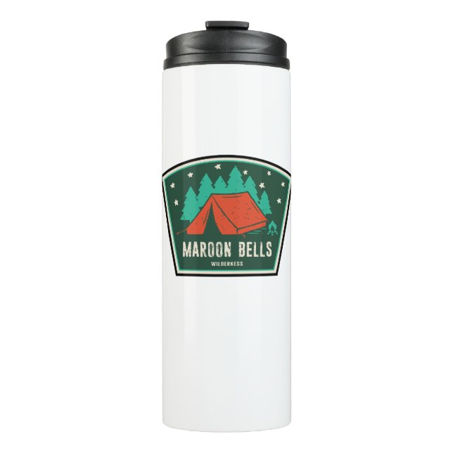 Maroon Bells Wilderness Camping Thermal Tumbler (Front)