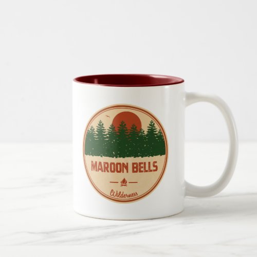 Maroon Bells Wilderness Two_Tone Coffee Mug