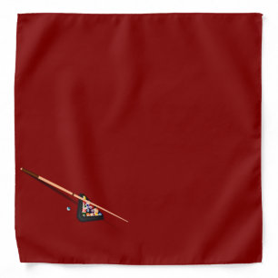 Maroon Billiard Table Bandana