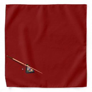 Maroon Billiard Table Bandana