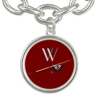 Maroon Billiard Table Bracelet